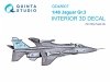 Quinta Studio QD48607 Jaguar Gr.3 3D-Printed & coloured Interior on decal paper (Kitty Hawk) 1/48